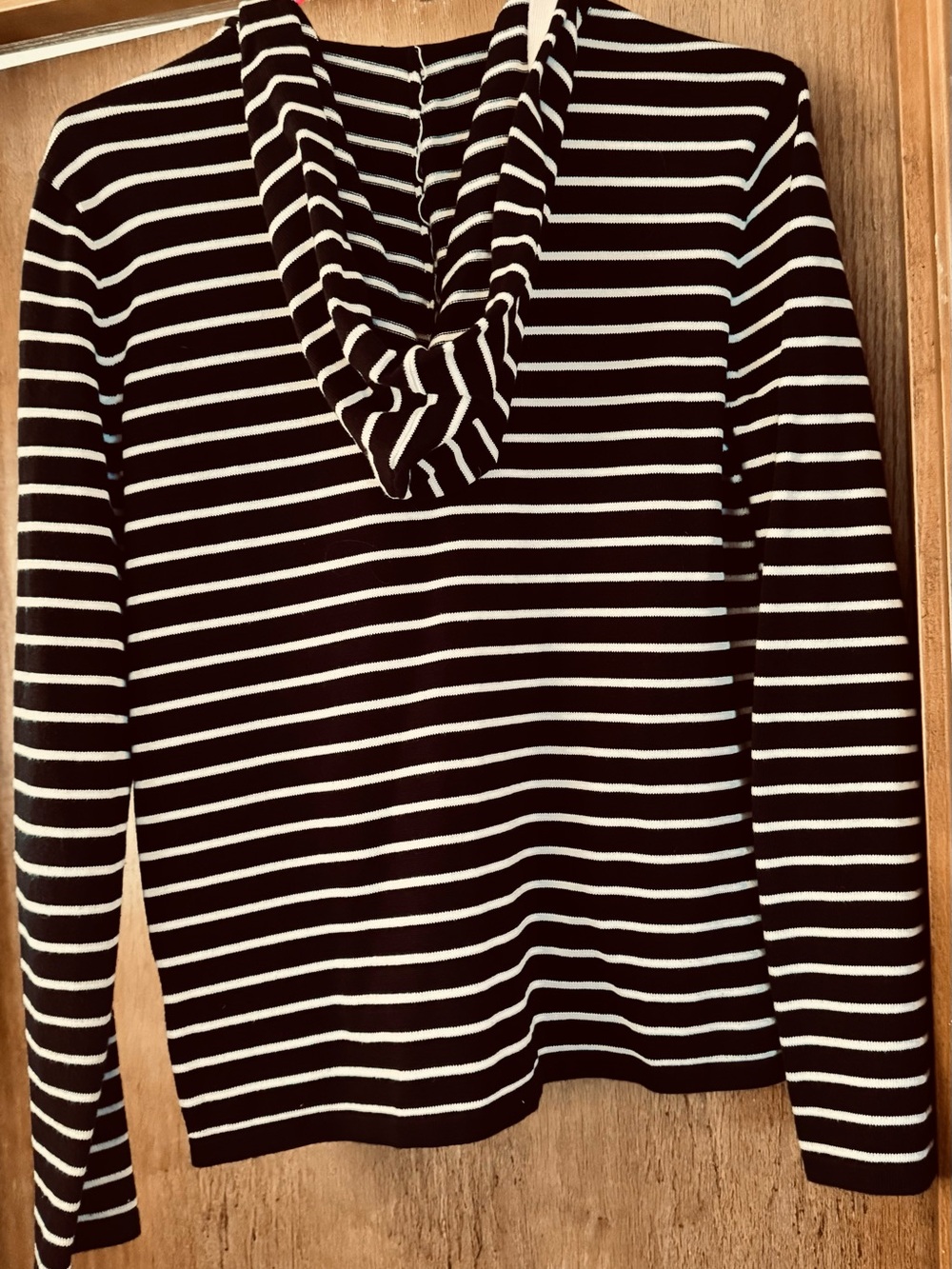 Ralph Lauren Black and White Striped Zip Hoodie Jacket - Picture 4 of 4